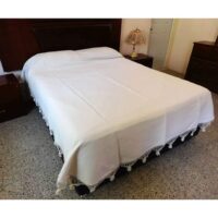 Colcha/Cubrecama Artesanal Matrimonial Color Crudo/Natural