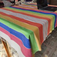 Mantel Artesanal de Oaxaca. Mantel Multicolor Oaxaqueño para Mesa de 4, 6, 8 y 10 sillas. Mantel Colorido. 1.50, 2, 2.50 y 3m