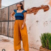 Conjunto de Blusa y Pantalon, Oaxaca, México. 100% Artesanal.
