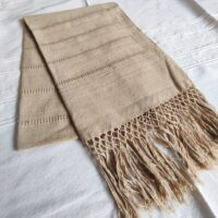 Rebozo Pepenado Un Color. Rebozo Artesanal de Oaxaca