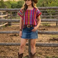 Blusa en Telar de Cintura de bolitas